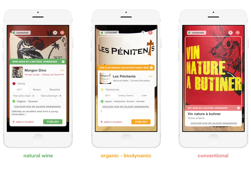 label scanning tool: natural wine, organic wine, biodynamic wine and conventional wines
